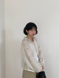Olben Summer Flower Hood Wind Jumper
