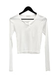 Betty Henley Neck Long Sleeve Tee