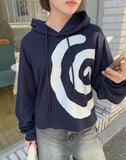 Dakai Crop Printed Hoodie