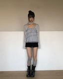 Erel High-Waisted Button Shorts
