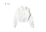 Sharpie Backstrap Long Sleeve Crop Shirt
