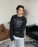 Reton graphic knit long sleeve