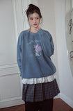 Tabby Love Raglan Pigment Sweatshirt