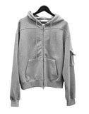 (unisex) Ketrick Pocket Two-Way Hooded Zip-Up