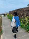 [unisex] Hazen Two-Way Net Hooded Knit Zip-Up