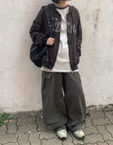 Choheed two-way stripe hood zip-up