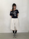 Conce Buckle Back Point Bermuda Cotton Short Pants