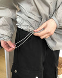 Fran Curved Two-Way Hood Windbreaker