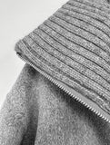 Turtle knit wool jk