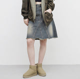 Healy midi jean skirt