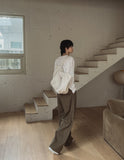 Kiku Ice Linen Two-Tuck Slacks