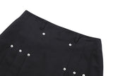 COTTON LOW RISE KILT SKIRT