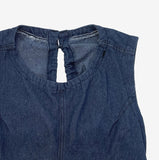 Poetne Back Slit Denim One Piece