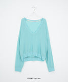 Tecto Summer V-Neck Loose-Fit Knit