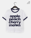 Beyou Lettering Ringer Short Sleeve T-Shirt