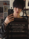 [LAN ARCHIVE] Lettering Stripe Knit