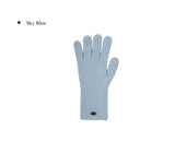 Levon Angora Glove Fingerhole Knit Gloves
