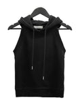 Bolero set hooded sleeveless top