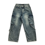 Ripen Strap Cargo Denim Pants