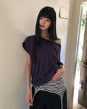Dekil Off-Shoulder Short Sleeve T-Shirt