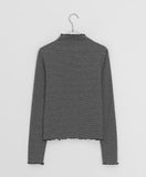 Novet Stripe Frill Half Polar Tee
