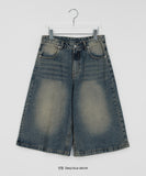 [unisex] Mitt Washing Bermuda Denim Pants
