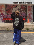 Follow lettering stitch training pants