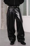Patent leather pants