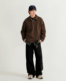 Solid Loose Collar Sweatshirt