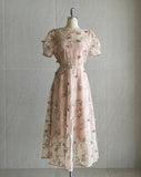 Sugar Puff Flower Lace One Piece