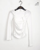 [Sleeveless SET] Sinal Layered Sleeveless Top One-Shoulder T-shirt