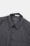 Seaside thin over check shirt