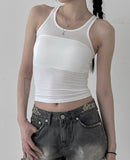 Lead See-Through Sleeveless