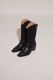 two-tone combi middle boots