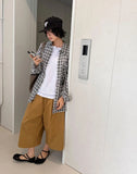 DEEP PINTUCK BERMUDA PANTS