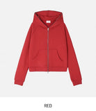 Moz Zipper Two-Way Slim Hooded Zip-Up