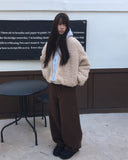 Mea Back Cut Wide Long Pants
