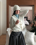 Vien Frill Knit Cardigan