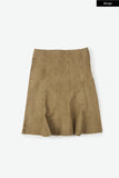 Moss garment washed skirt