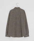 [unisex] Tiltado Check Over Long Sleeve Shirt
