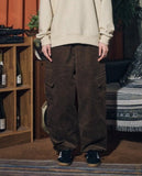 Corduroy Wide Over Cargo Pants