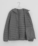 [Unisex] Sidelt Duck Down Hood Lightweight Padding Jumper