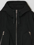 INCISION HOOD HIGHNECK JUMPER
