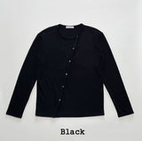 Root Diagonal Button Muscle Fit Cardigan