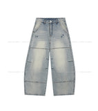 As Vintage Cut-out Wide Denim Pants