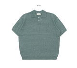 Lebe Boucle Short Sleeve Collar Knit