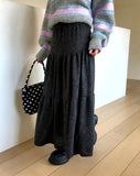 Buren Bocashi Long Flare Skirt