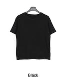 Needel brushed round short sleeve T-shirt