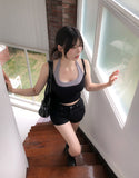 Kine Eyelet Belted Shorts