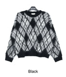 Laken faded argyle knit